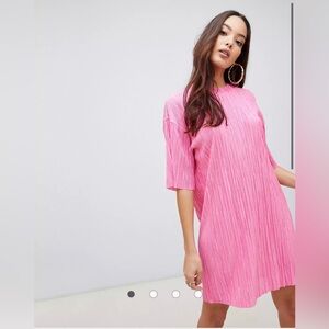 ASOS Plisse Tshirt Dress